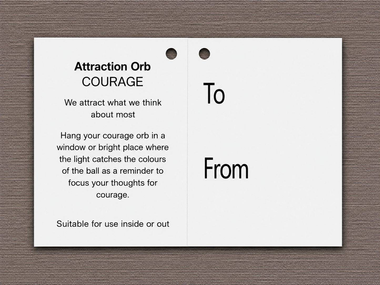 10cm Attraction Orb - Courage