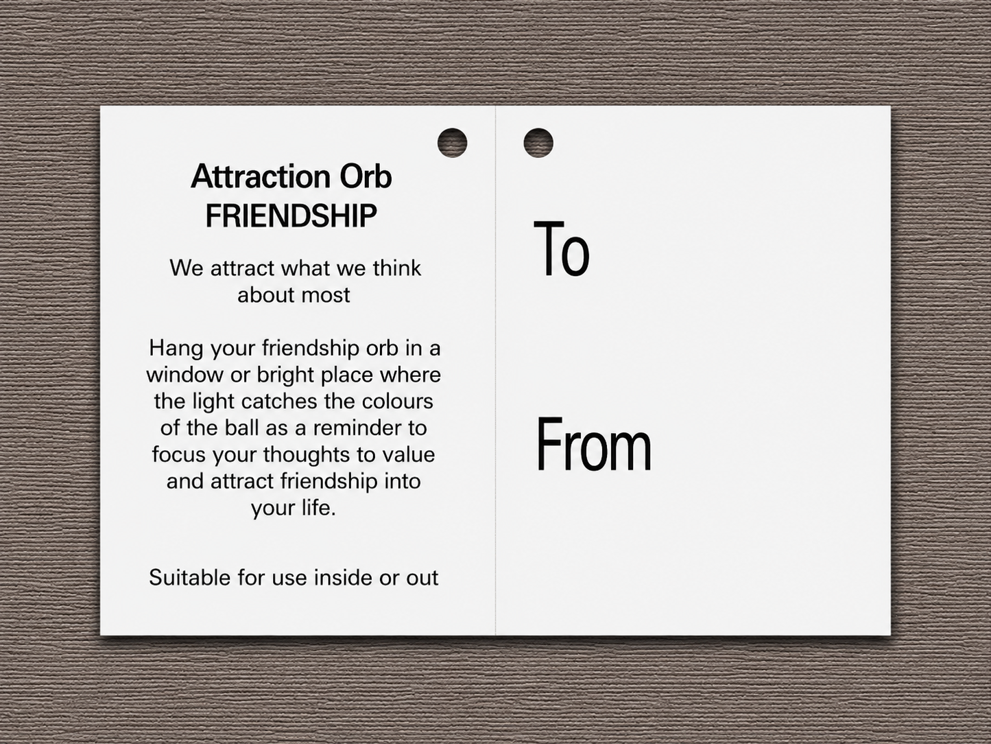 10cm Attraction Orb - Friendship