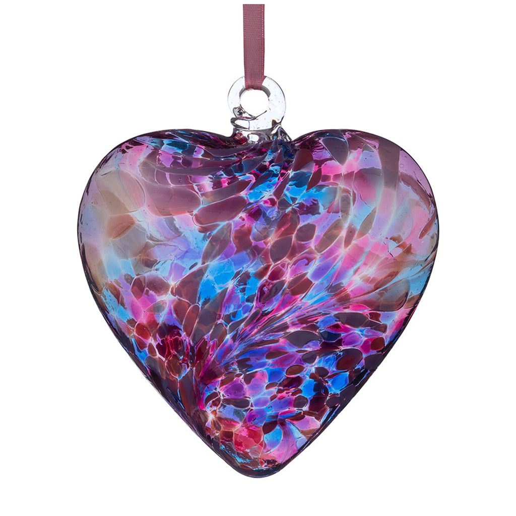 8cm Friendship Hearts - Unlabelled - Sienna Glass