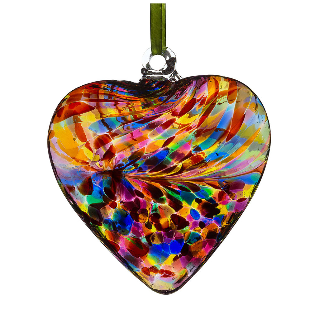 8cm Friendship Hearts - Unlabelled - Sienna Glass