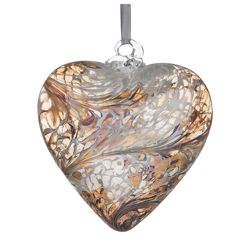 8cm Friendship Hearts - Unlabelled - Sienna Glass