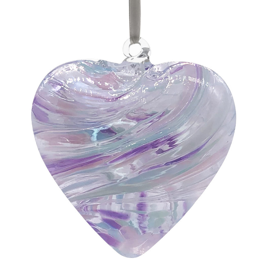 8cm Friendship Hearts - Unlabelled - Sienna Glass