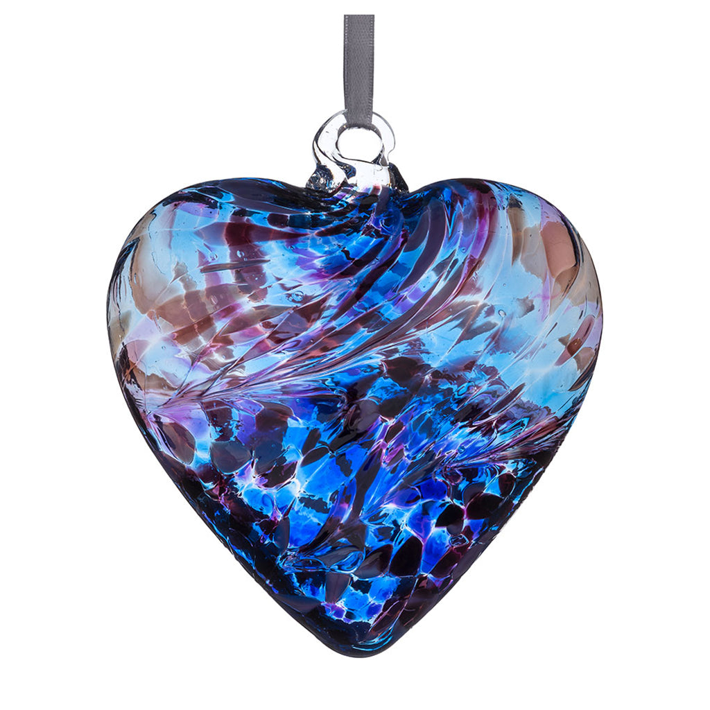 8cm Friendship Hearts - Unlabelled - Sienna Glass