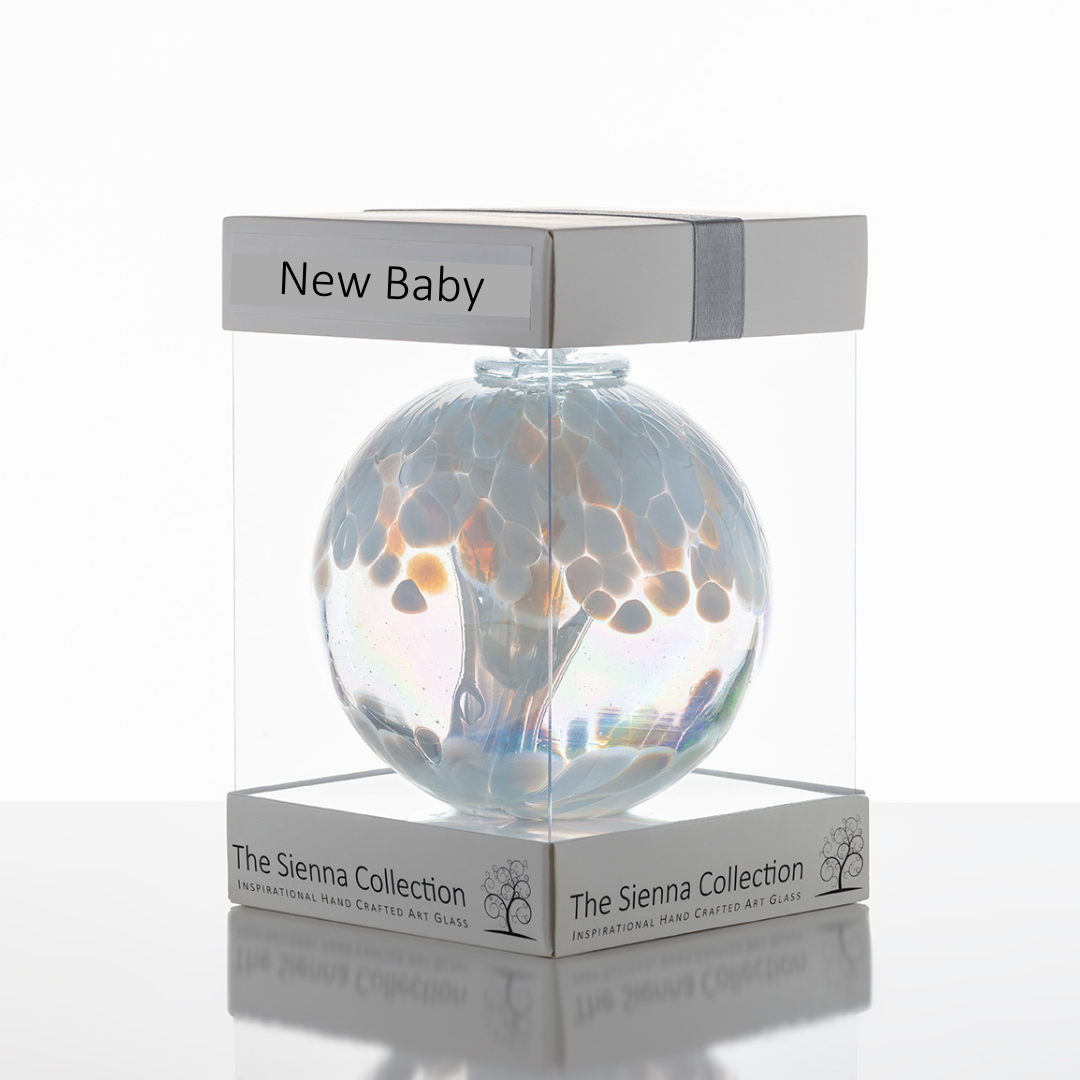 New Baby - 10cm Spirit Ball - Sienna Glass