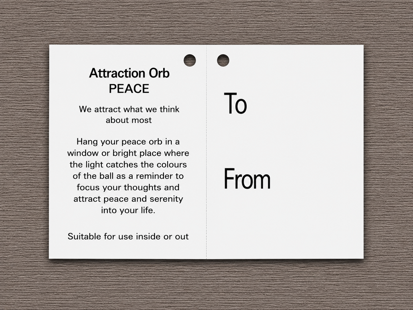 10cm Attraction Orb - Peace