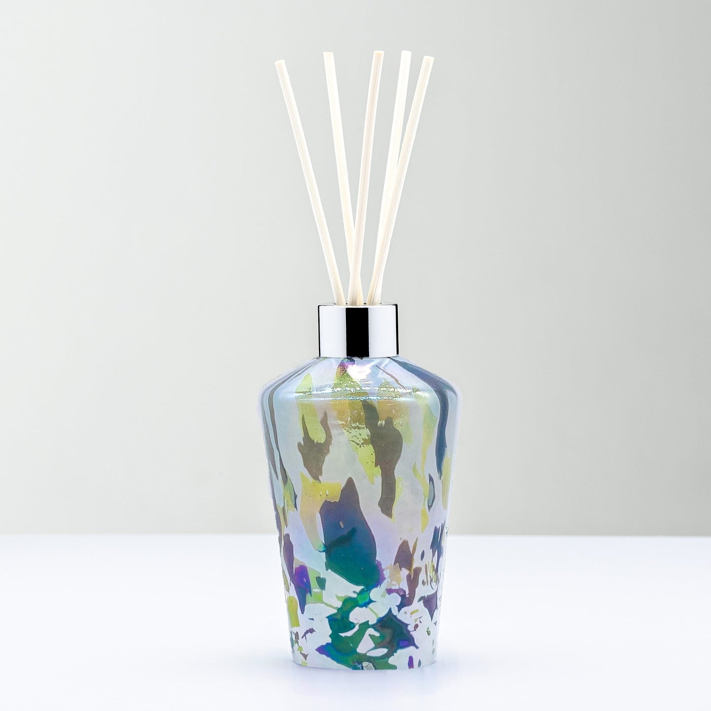 Reed Diffuser - Flute - Green - Sienna Glass