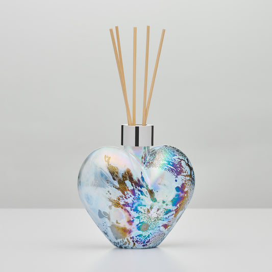 Reed Diffuser - Heart - Pastel Silver