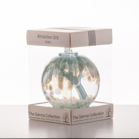 10cm Attraction Orb - Hope | Sienna  Glass 