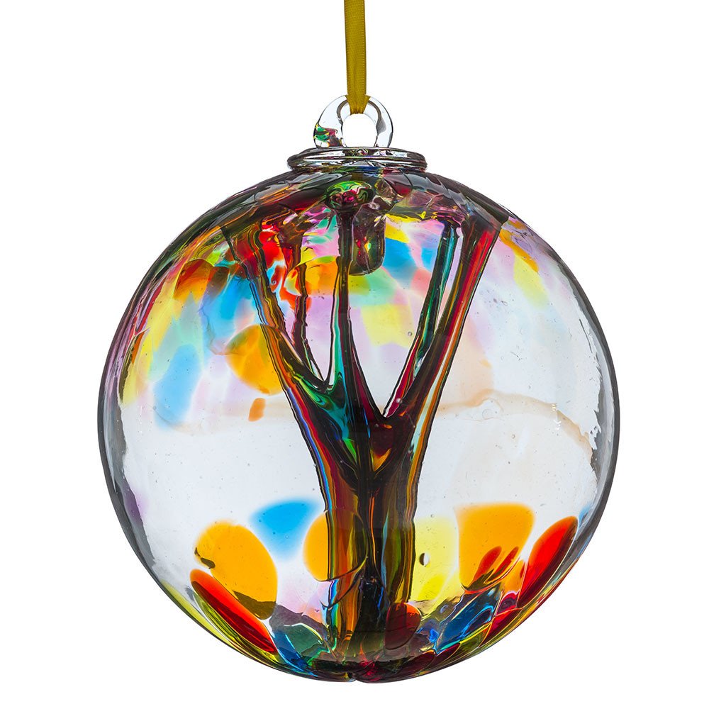 10cm Spirit Ball - Multicoloured - Sienna Glass