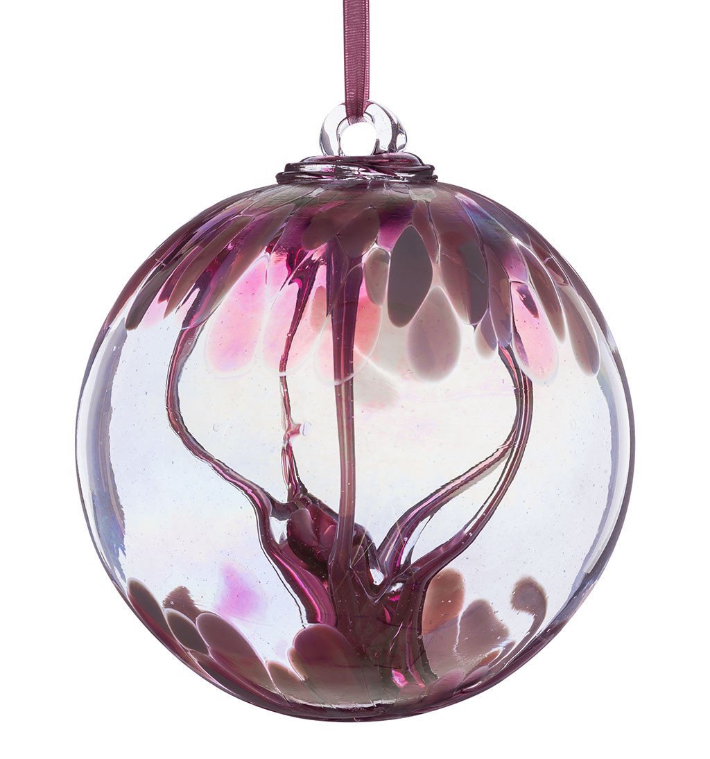 10cm Spirit Ball - Pastel Pink - Sienna Glass