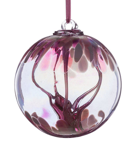 10cm Spirit Ball - Pastel Pink - Sienna Glass