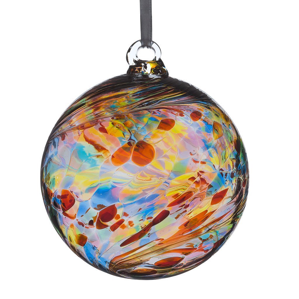 8cm Friendship Ball - Multicoloured - Sienna Glass