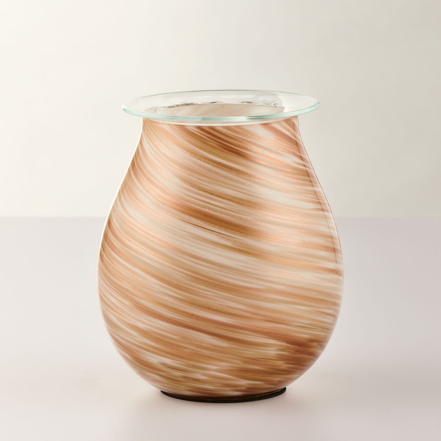 Wax Melt Warmer - Gold - Sienna Glass