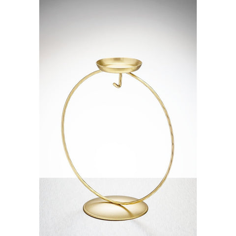 Display Stand - Circular Tea Light - Gold | Sienna  Glass 