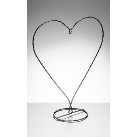 Heart Shaped Display Stand - Black | Sienna  Glass 