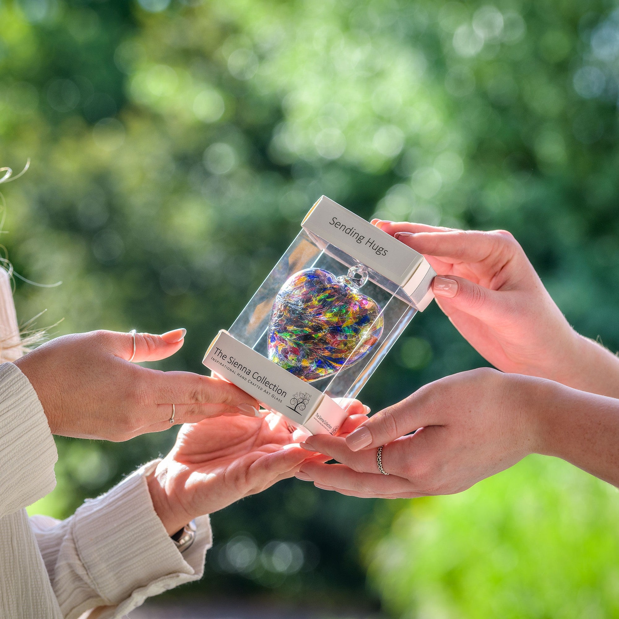 Sentiments Glass Wholesale Sentiment Hearts | Handcrafted Glass Gifts | Sienna Glass