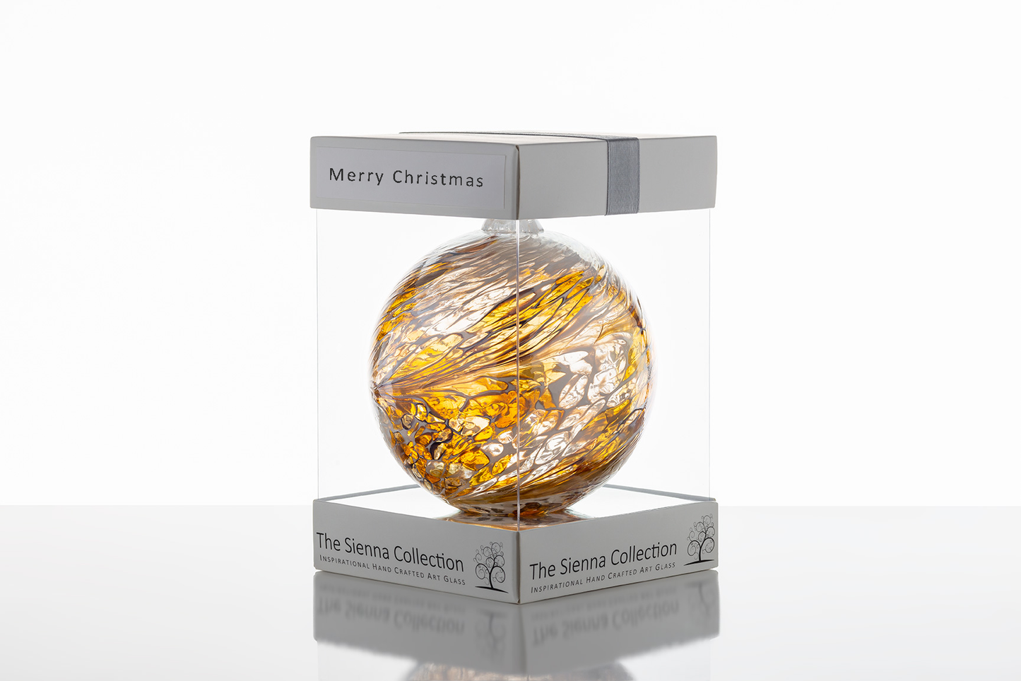 10cm Friendship Ball - Christmas Ball - Pastel Gold