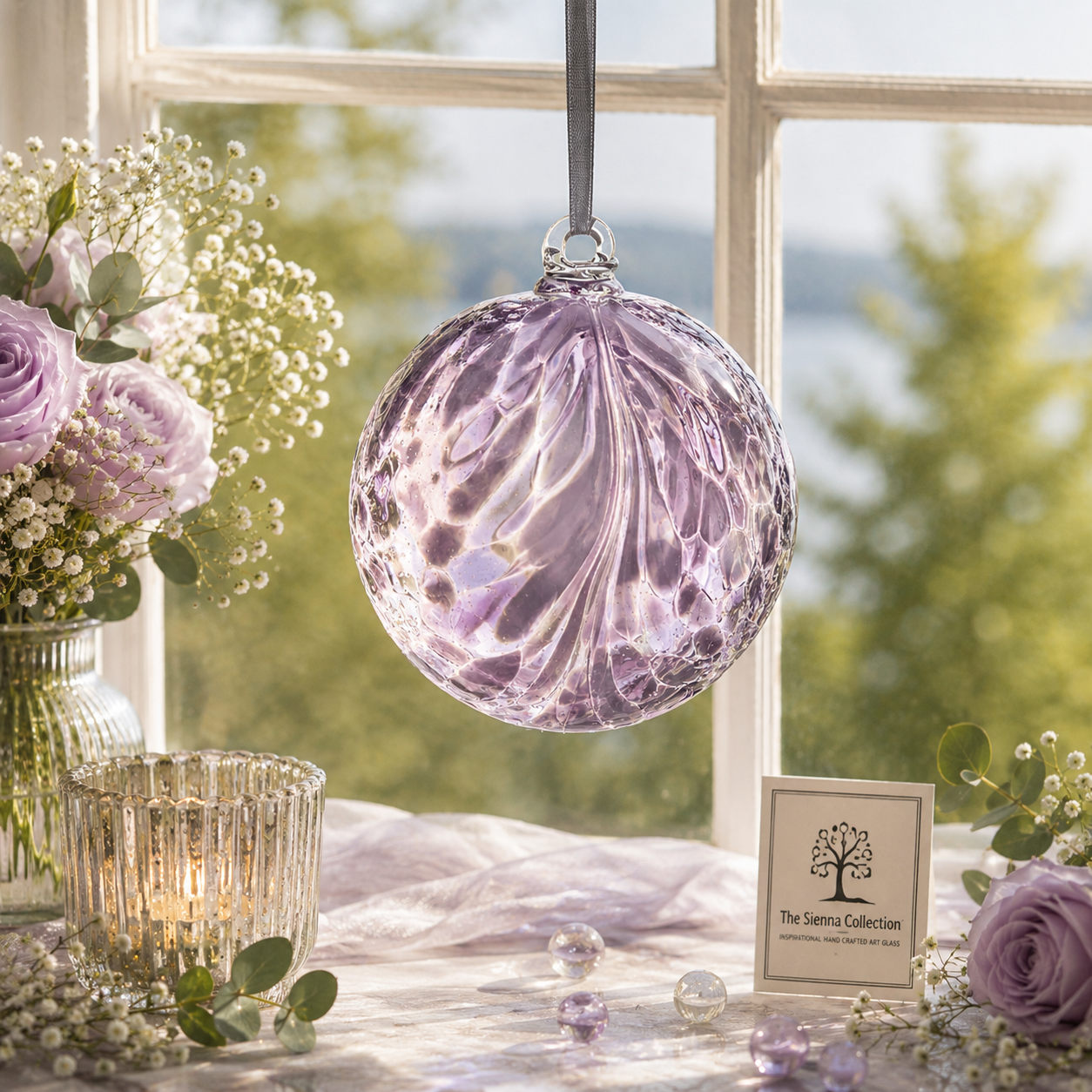 10cm Friendship Ball - Feather Violet