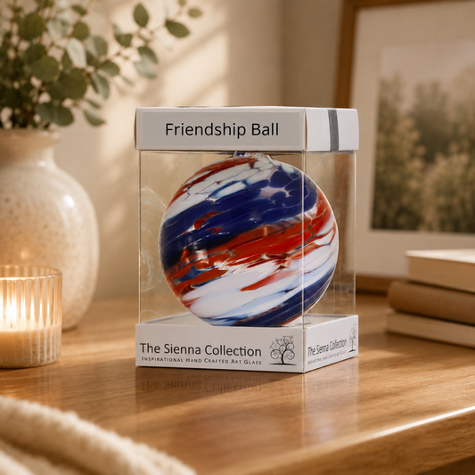 10cm Friendship Ball - Red, White and Blue