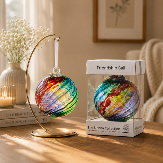 10cm Friendship Ball - Swirl - Multicoloured