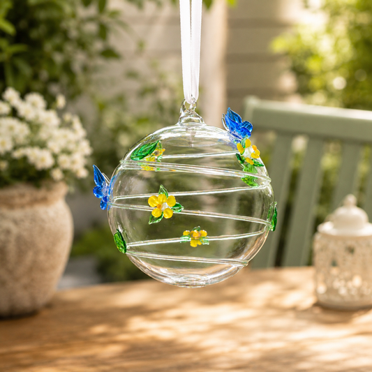 10cm Glass Globe - Wildlife Collection - Butterfly