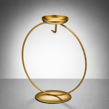 Display Stand - Circular Tea Light - Gold
