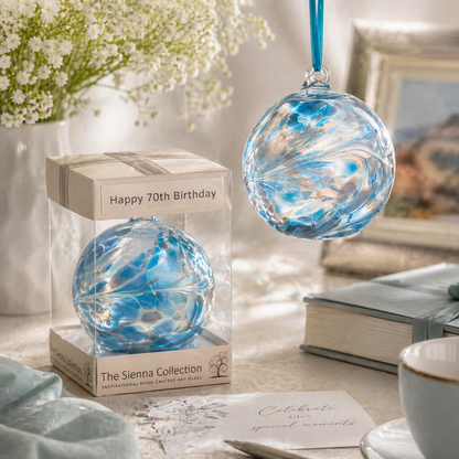 10cm Friendship Ball - Happy 70th Birthday