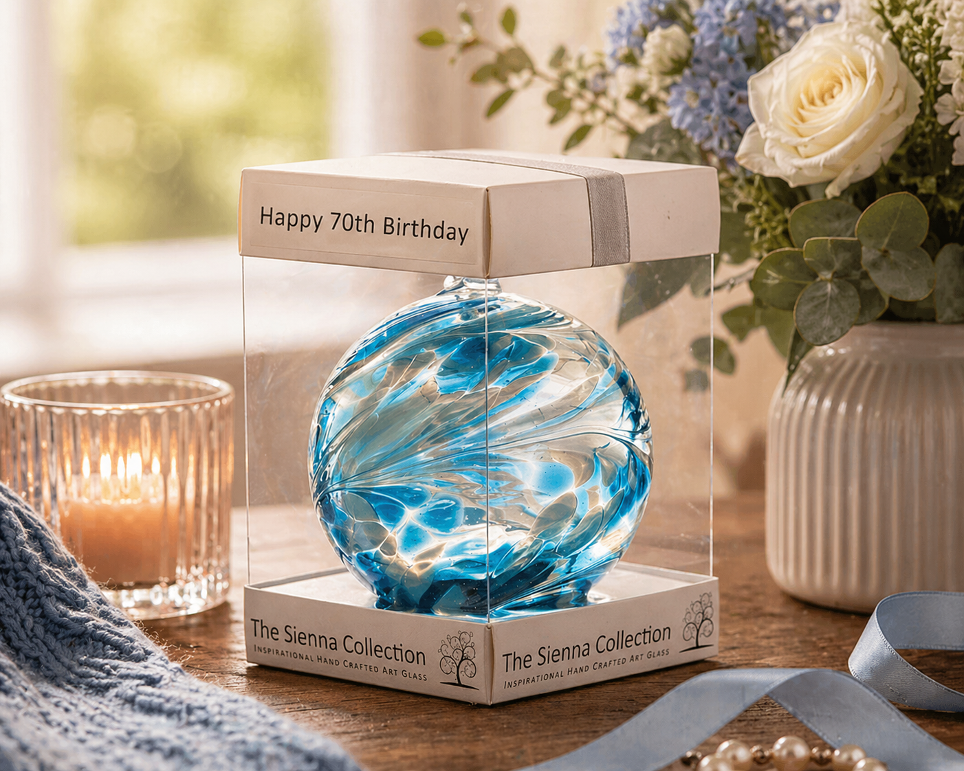10cm Friendship Ball - Happy 70th Birthday