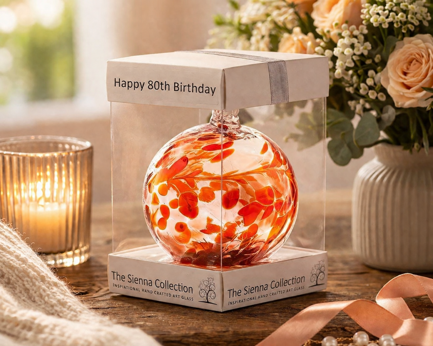 10cm Friendship Ball - Happy 80th Birthday