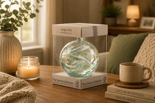 10cm Angel Orb - Raguel/Aquamarine