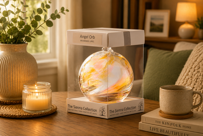 10cm Angel Orb - Uriel / Amber
