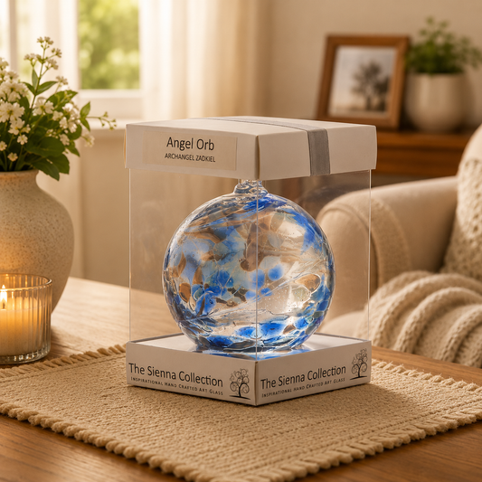 10cm Angel Orb - Zadkiel / Lapis Lazuli