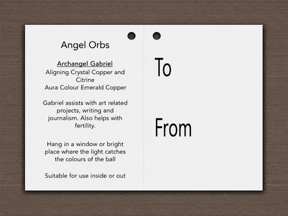 10cm Angel Orb - Gabriel / Copper