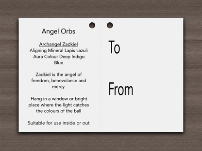 10cm Angel Orb - Zadkiel / Lapis Lazuli