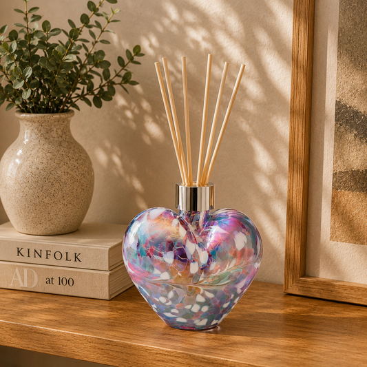 Reed Diffuser - Heart - Blue and Pink