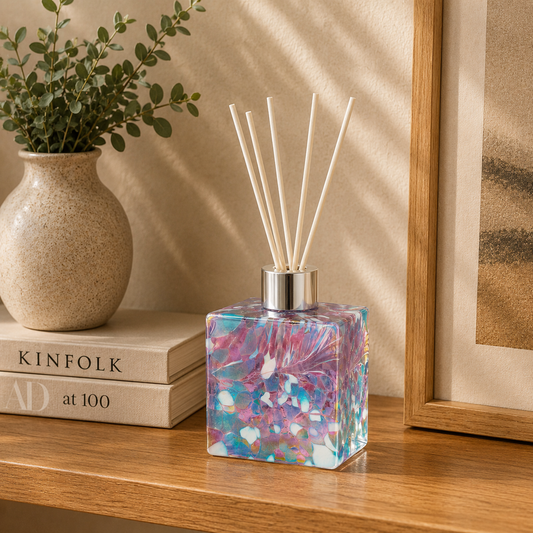 Reed Diffuser - Square - Blue and Pink