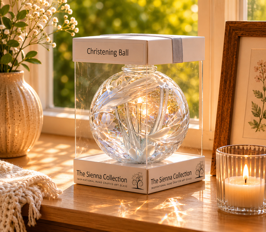 10cm Spirit Ball - Christening - White