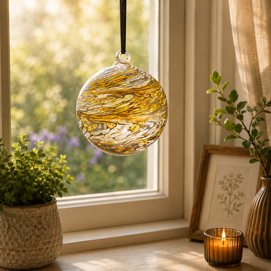 10cm Friendship Ball - Pastel Gold