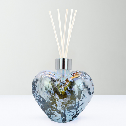 Reed Diffuser - Heart - Pastel Silver