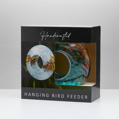 Hanging Bird Feeder - Teal
