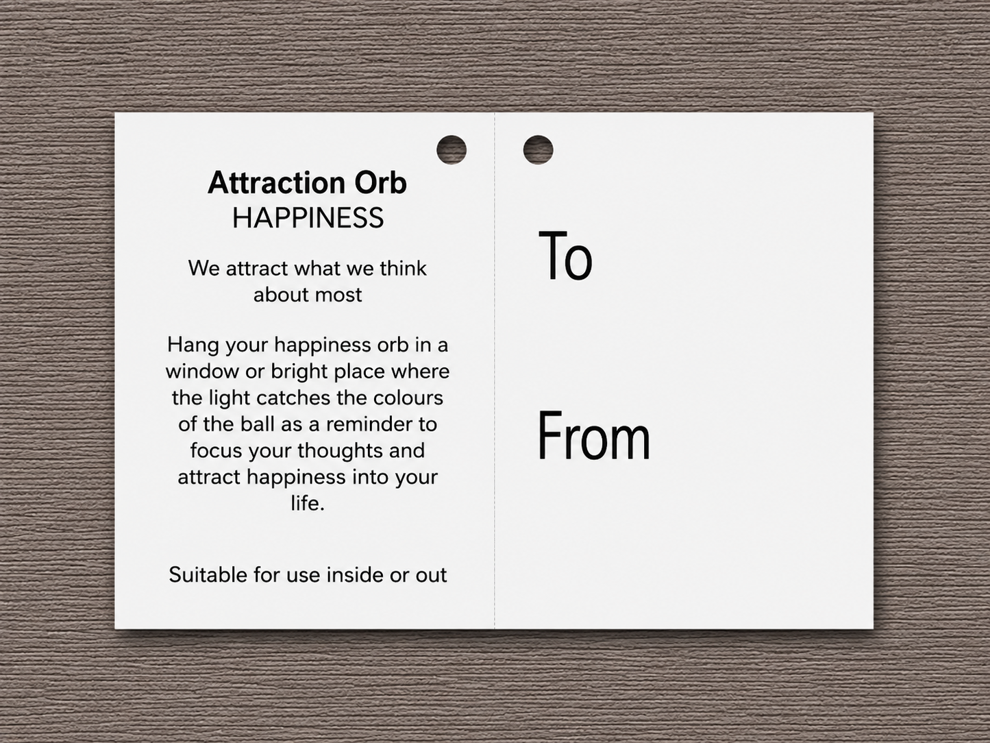 10cm Attraction Orb - Happiness