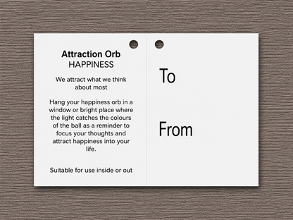 10cm Attraction Orb - Happiness