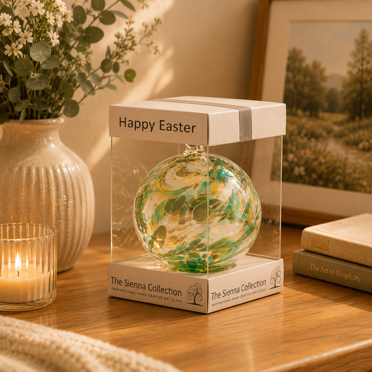 Happy Easter 10cm Friendship Ball - Peridot