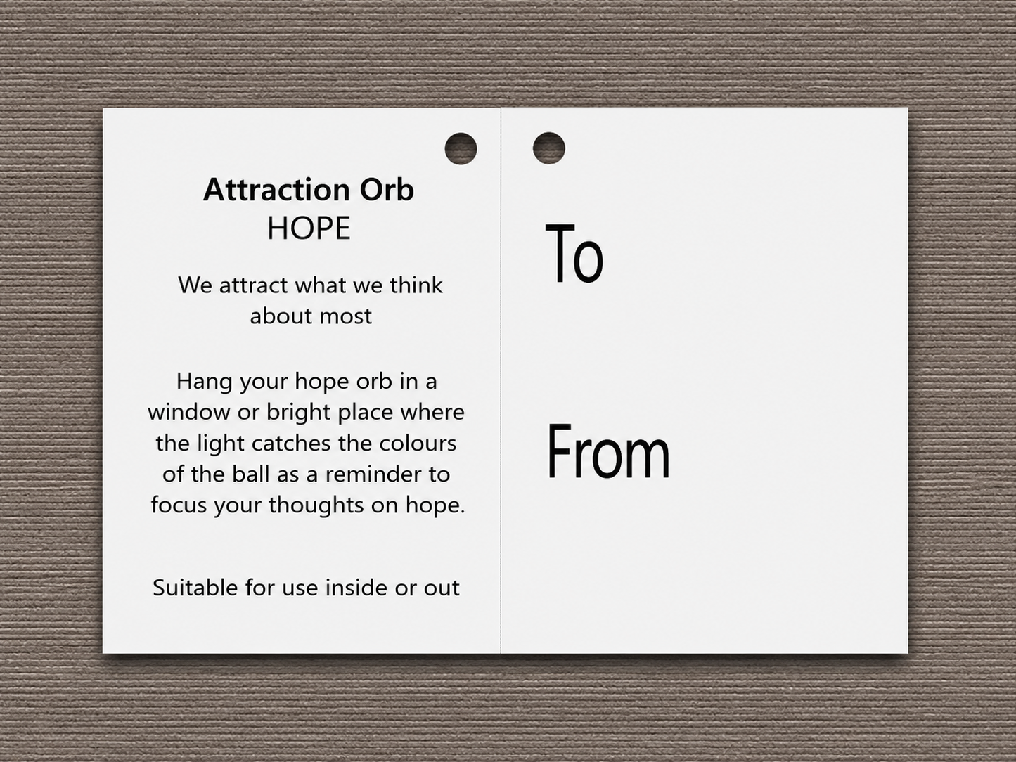 10cm Attraction Orb - Hope
