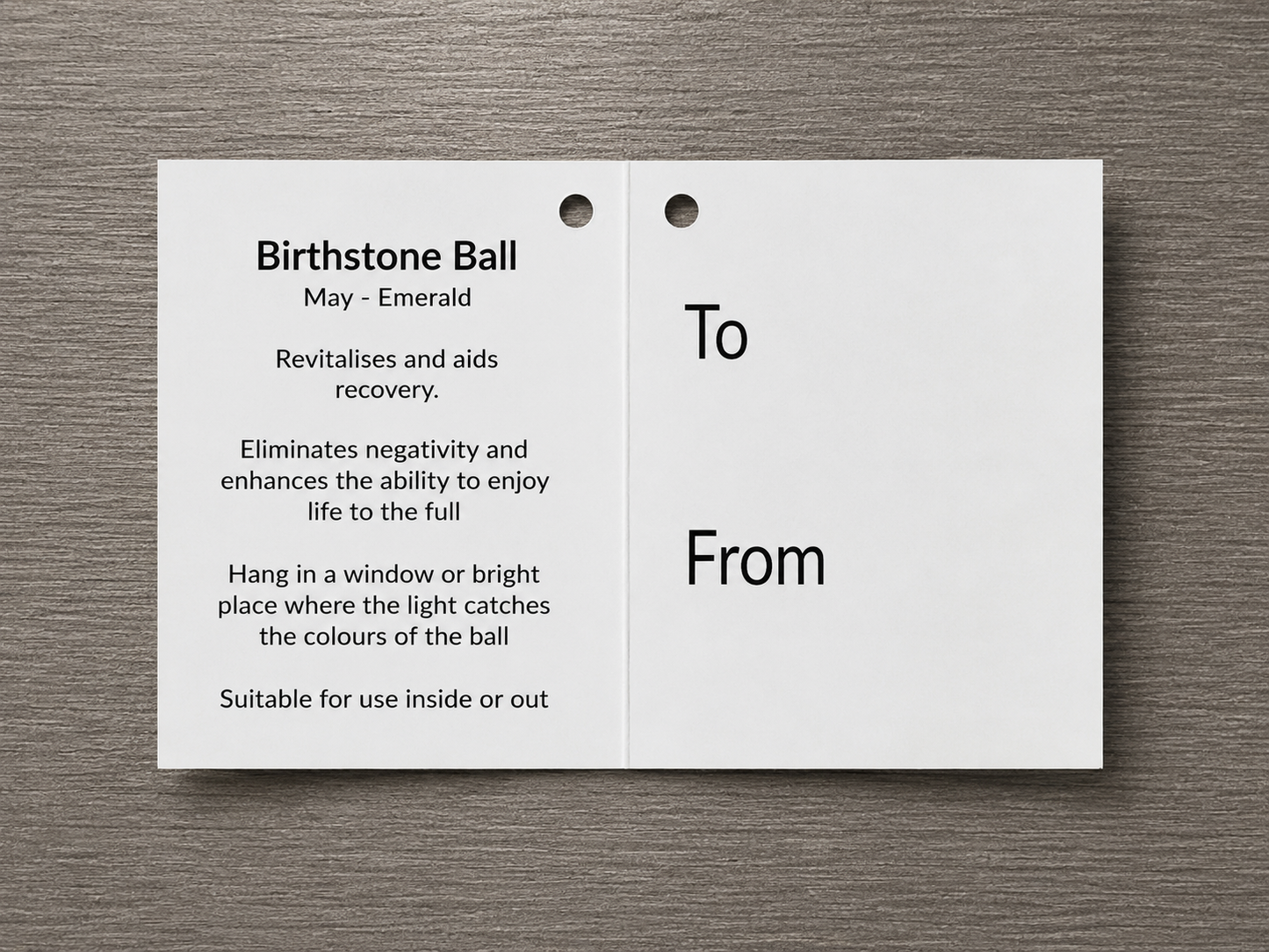 10cm Birthstone Ball - May/Emerald
