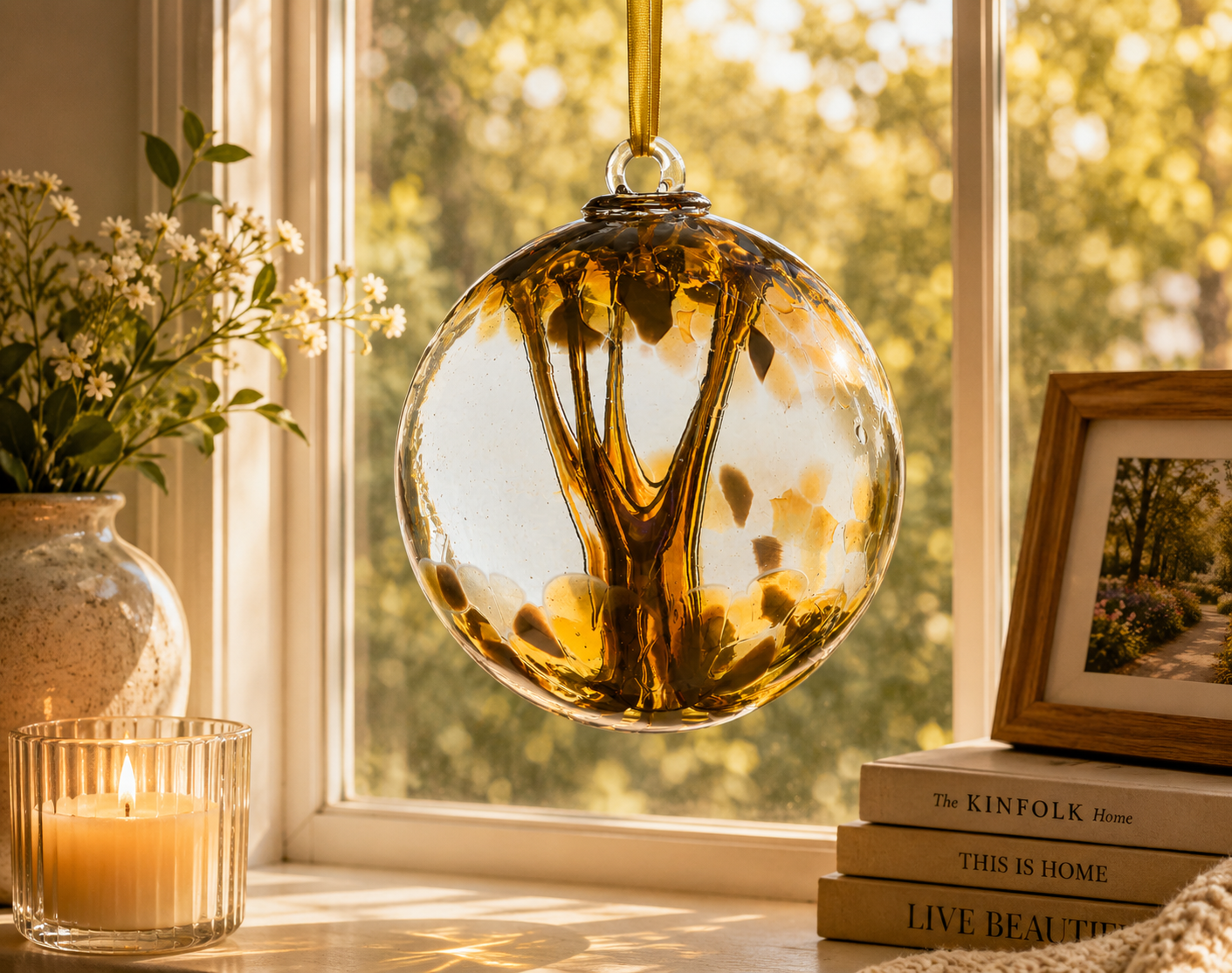 10cm Spirit Ball - Pastel Gold