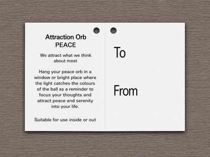 10cm Attraction Orb - Peace