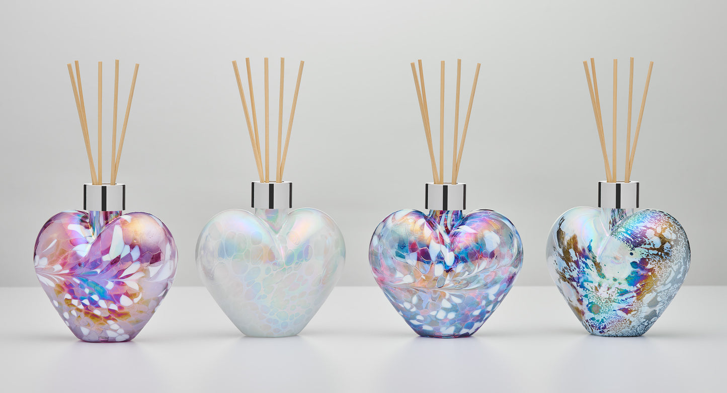 Reed Diffuser - Heart - Pastel Silver