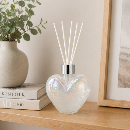 Reed Diffuser - Heart - White