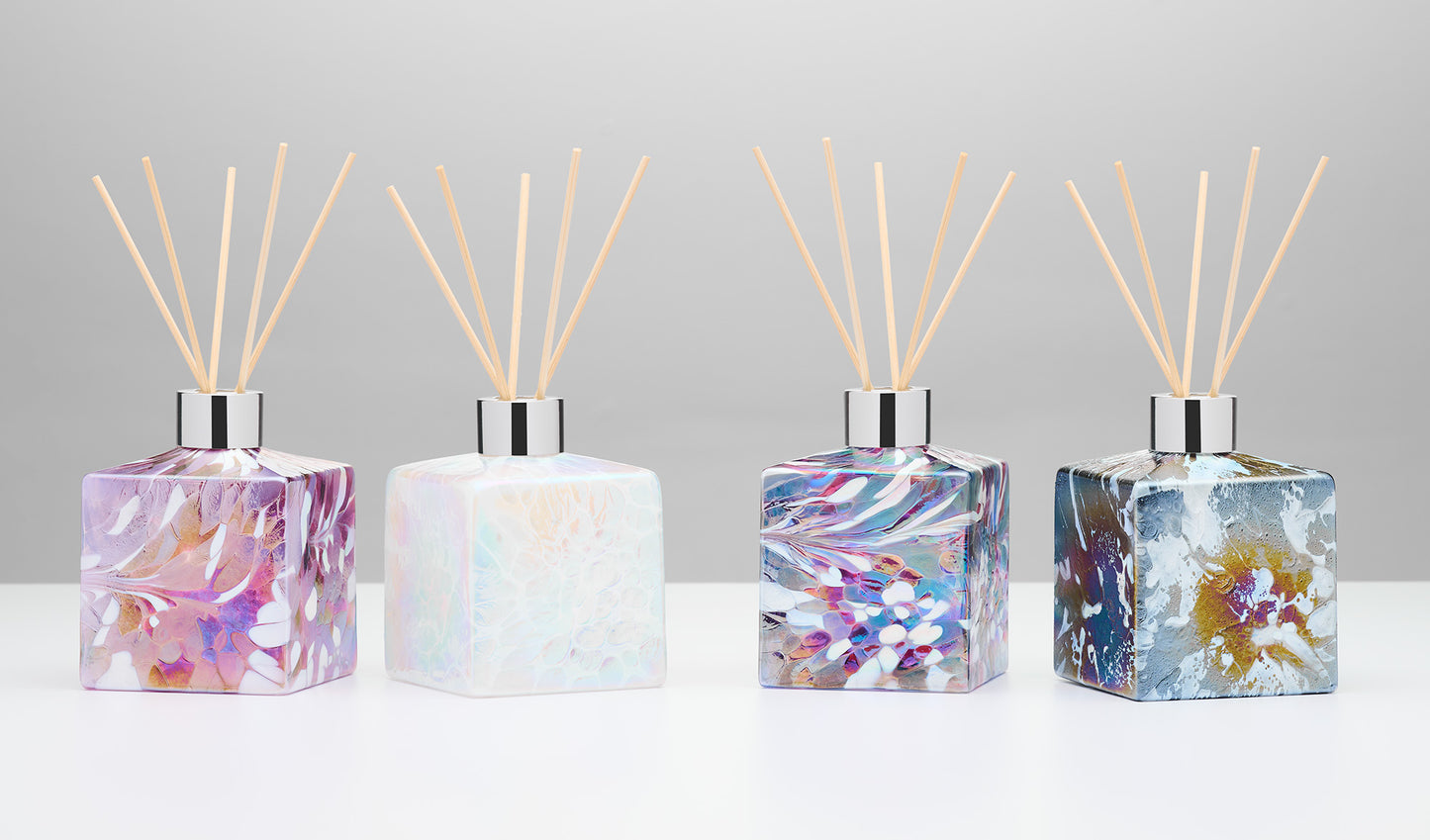 Reed Diffuser - Square - Blue and Pink